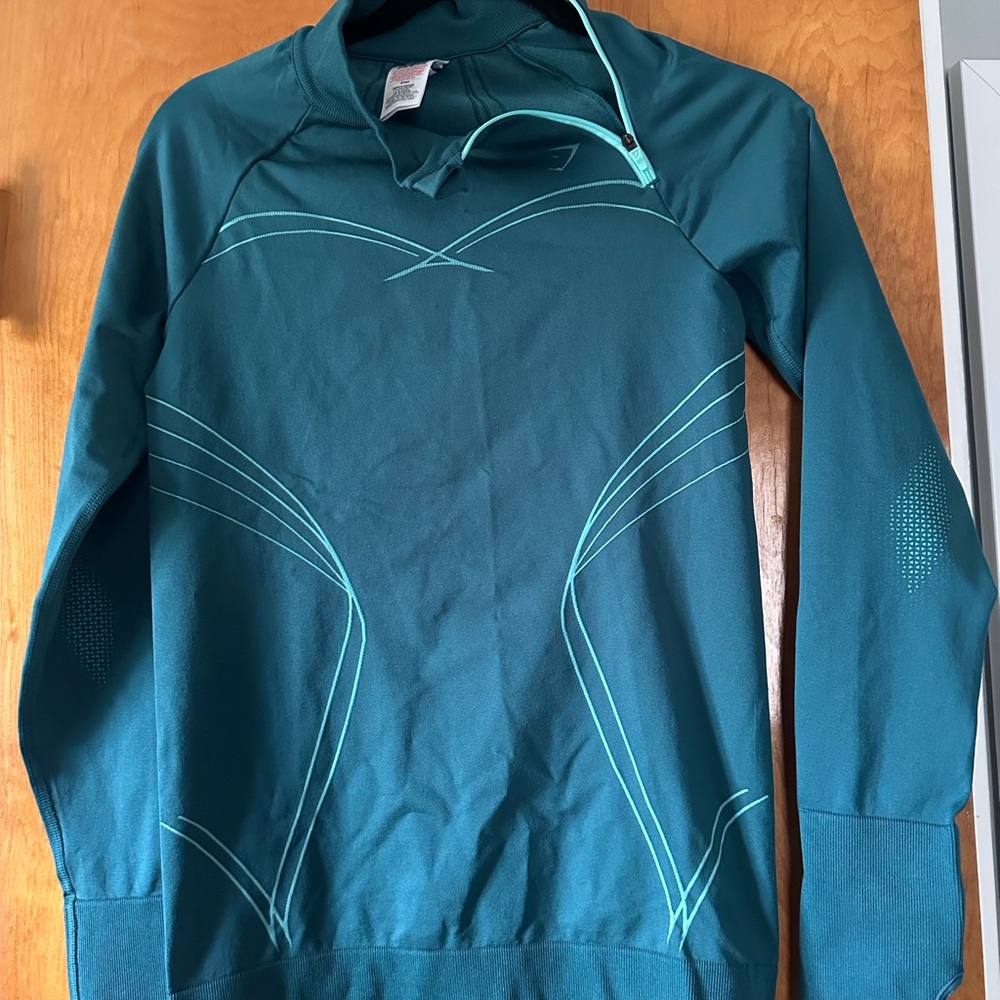 Gymshark Teal Zip-Up Jacket